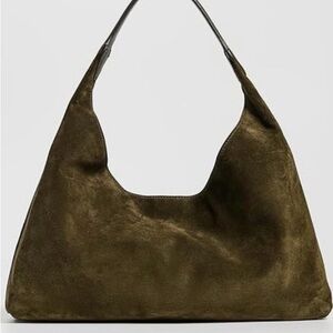 Madewell Mylie Olive Suede Women's Shoulder Bag